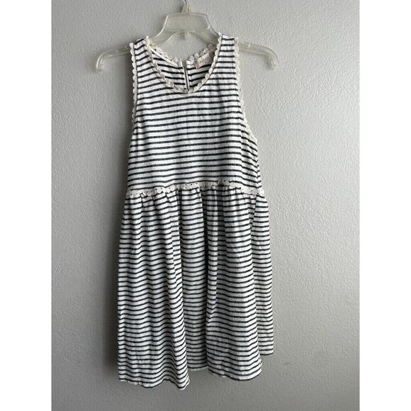 Altar’d State Shift Dress Ruffle Striped Size Medium Sleeveless - Picture 2 of 6